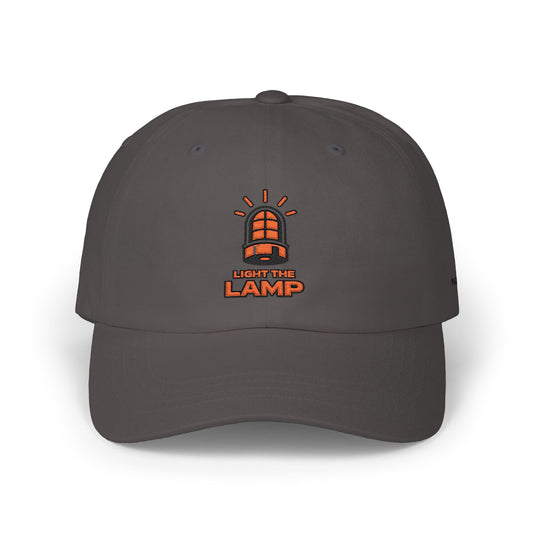 Light the Lamp Dad Cap — Embroidered Vintage Beacon Baseball Hat