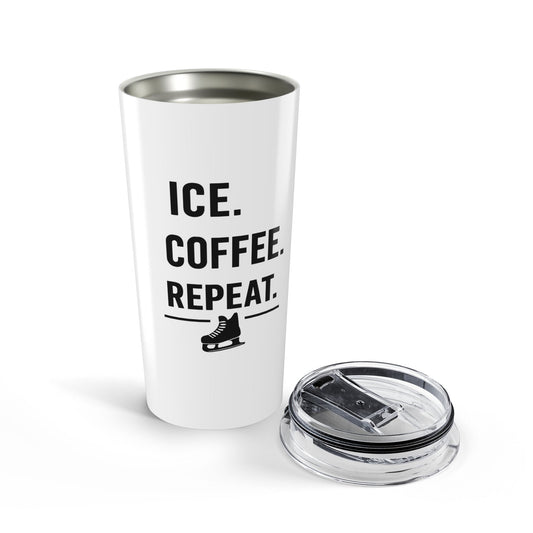 Ice. Coffee. Repeat. 20oz Tumbler — Morning Travel Cup