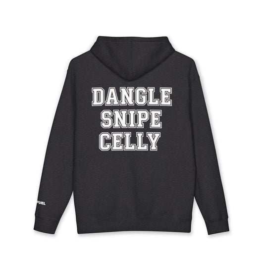 Dangle Snipe Celly Heavyweight Hoodie- Bold Design