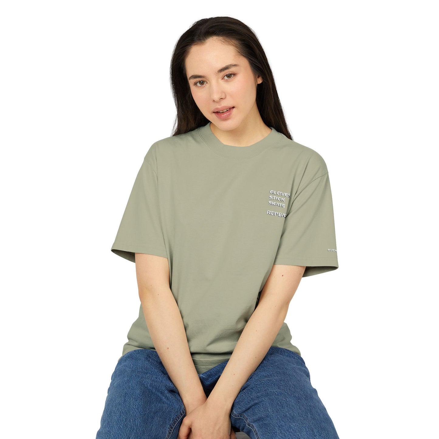Gloves Stick Skate Repeat — Elevated Premium T‑Shirt