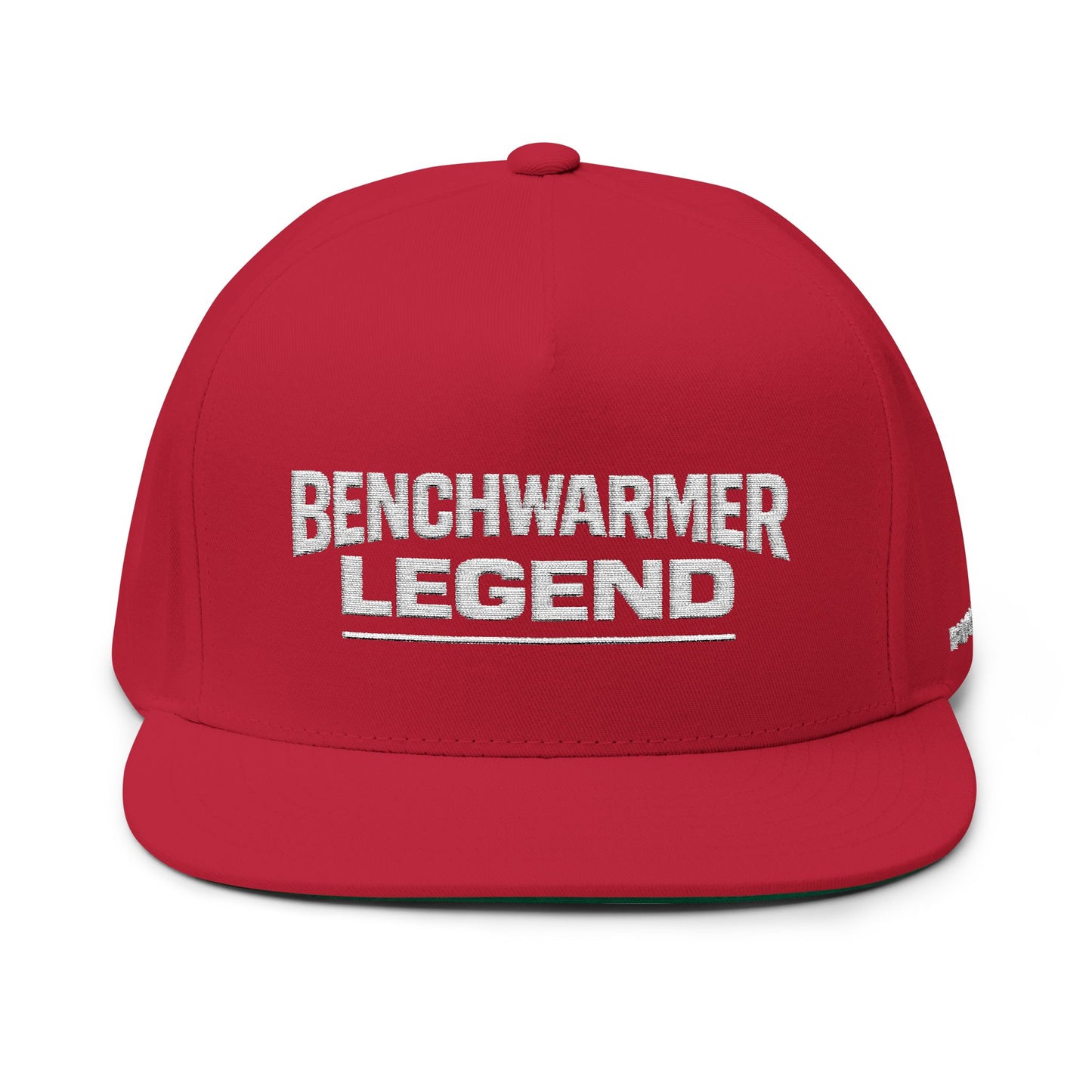 Benchwarmer Legend Embroidered Flat Bill Cap
