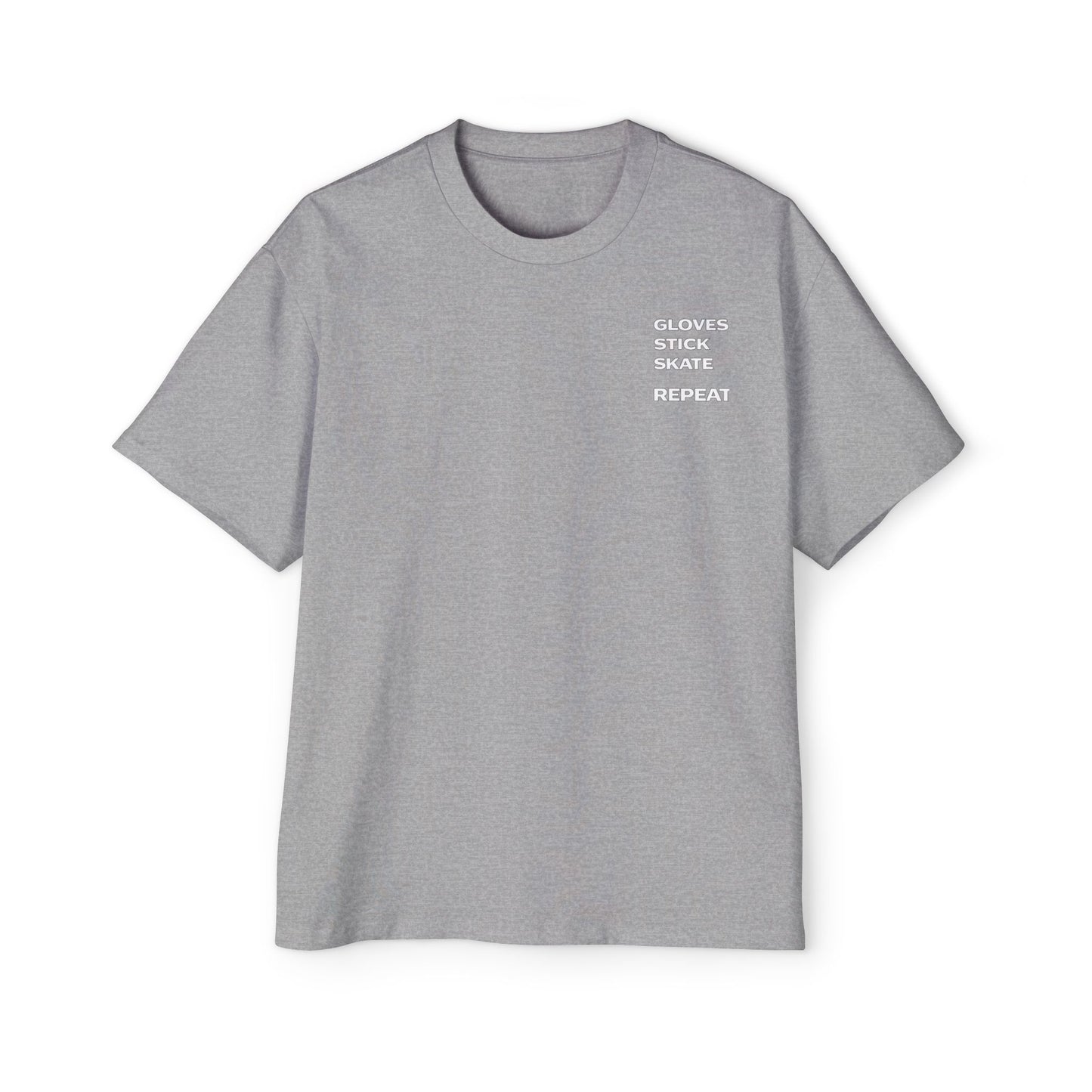 Gloves Stick Skate Repeat - Subtle Hockey T-Shirt