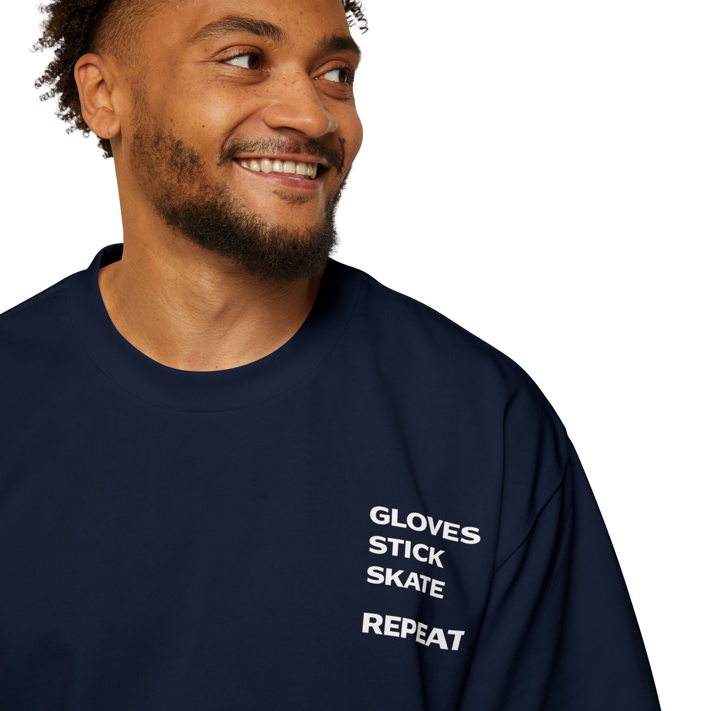 Gloves Stick Skate Repeat - Subtle Hockey T-Shirt