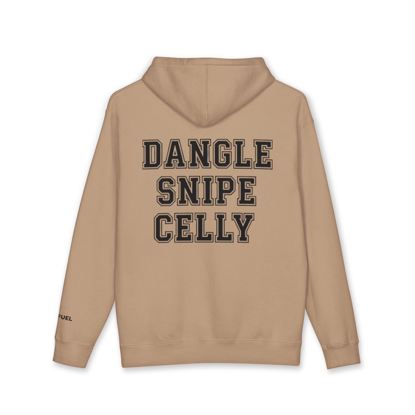 Dangle Snipe Celly Heavyweight Hoodie- Bold Design