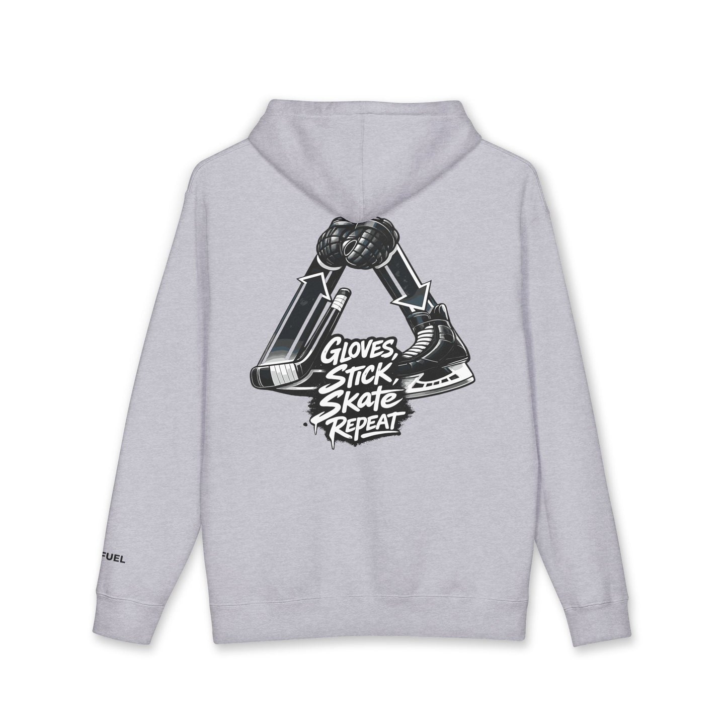 Glove Stick Skates Repeat Heavyweight Hoodie- Bold Design