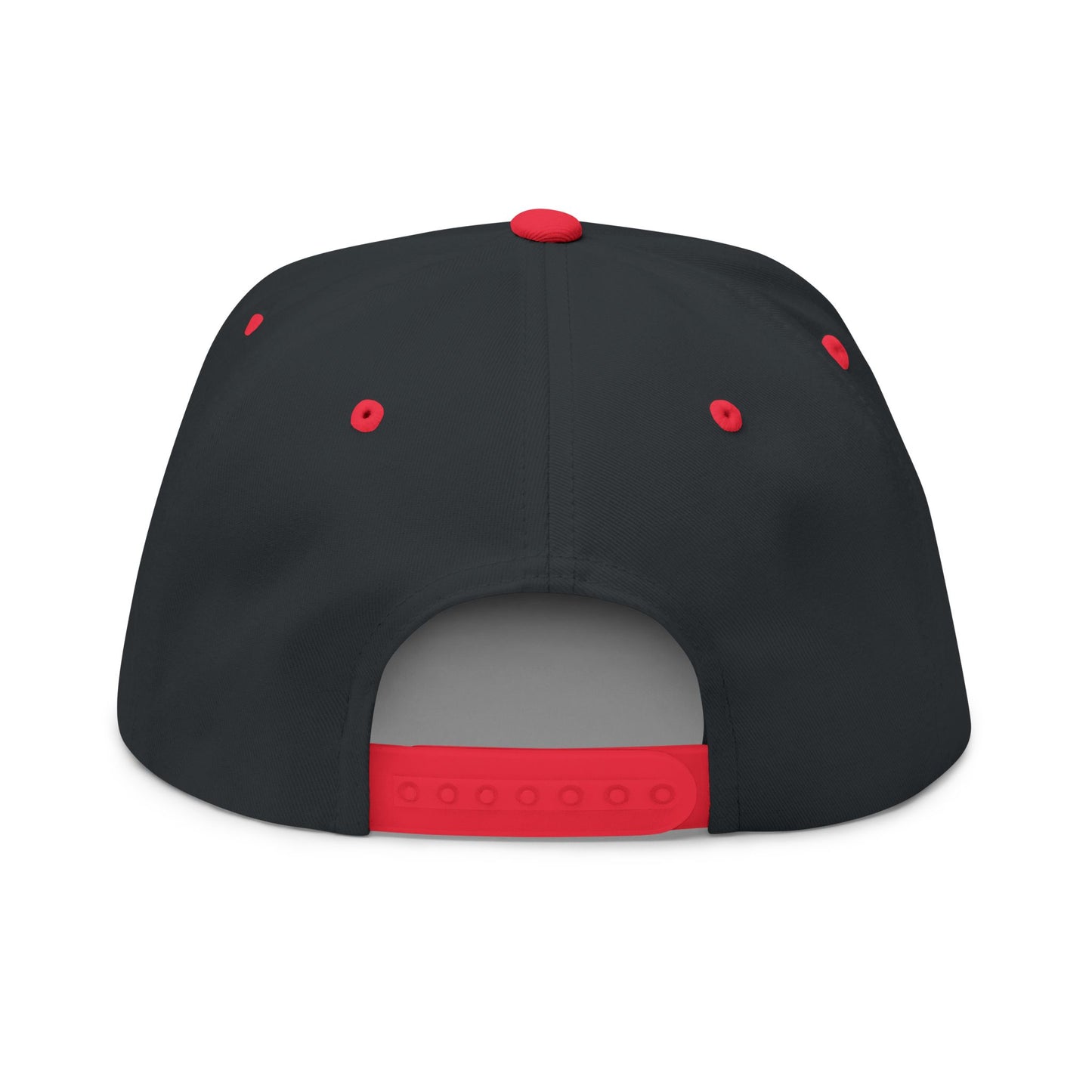 Flat Bill Cap — "Gloves Stick Skate Repeat" Embroidered Hockey Snapback