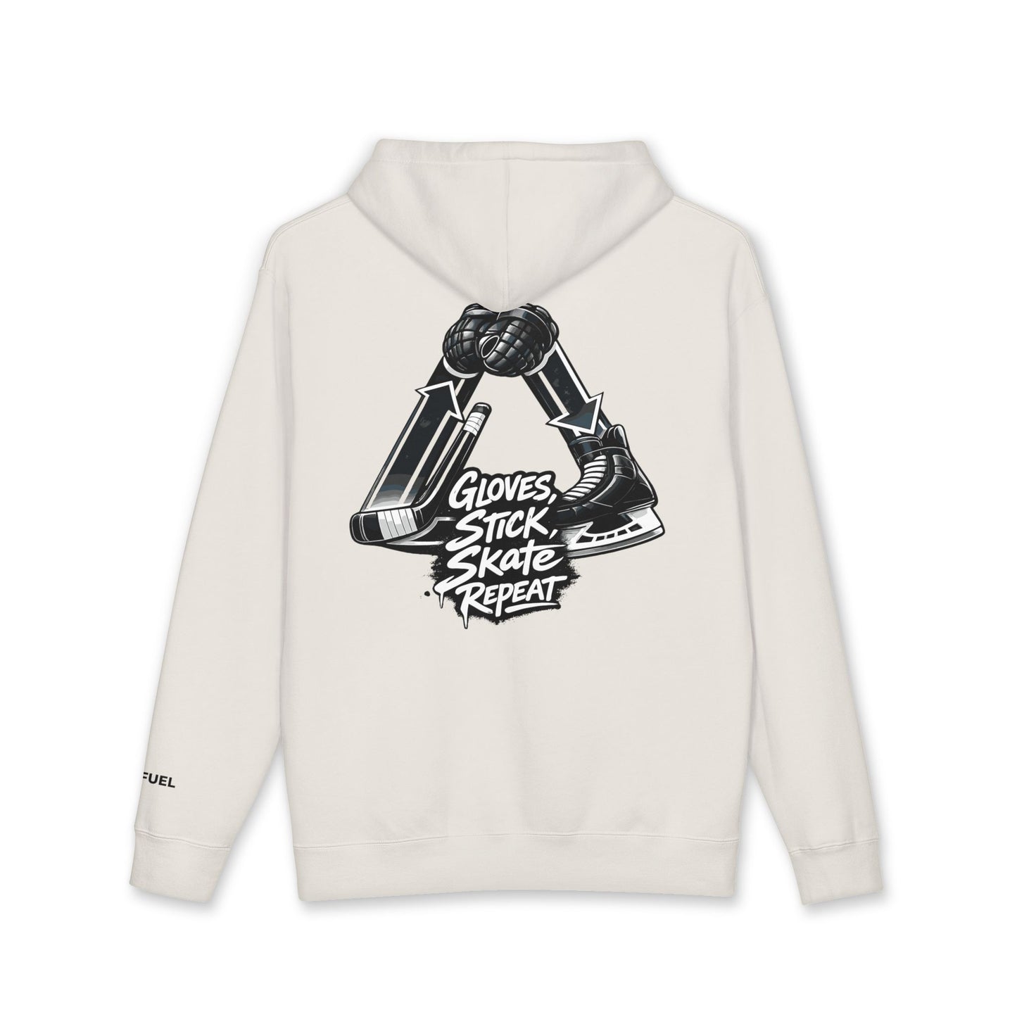 Glove Stick Skates Repeat Heavyweight Hoodie- Bold Design