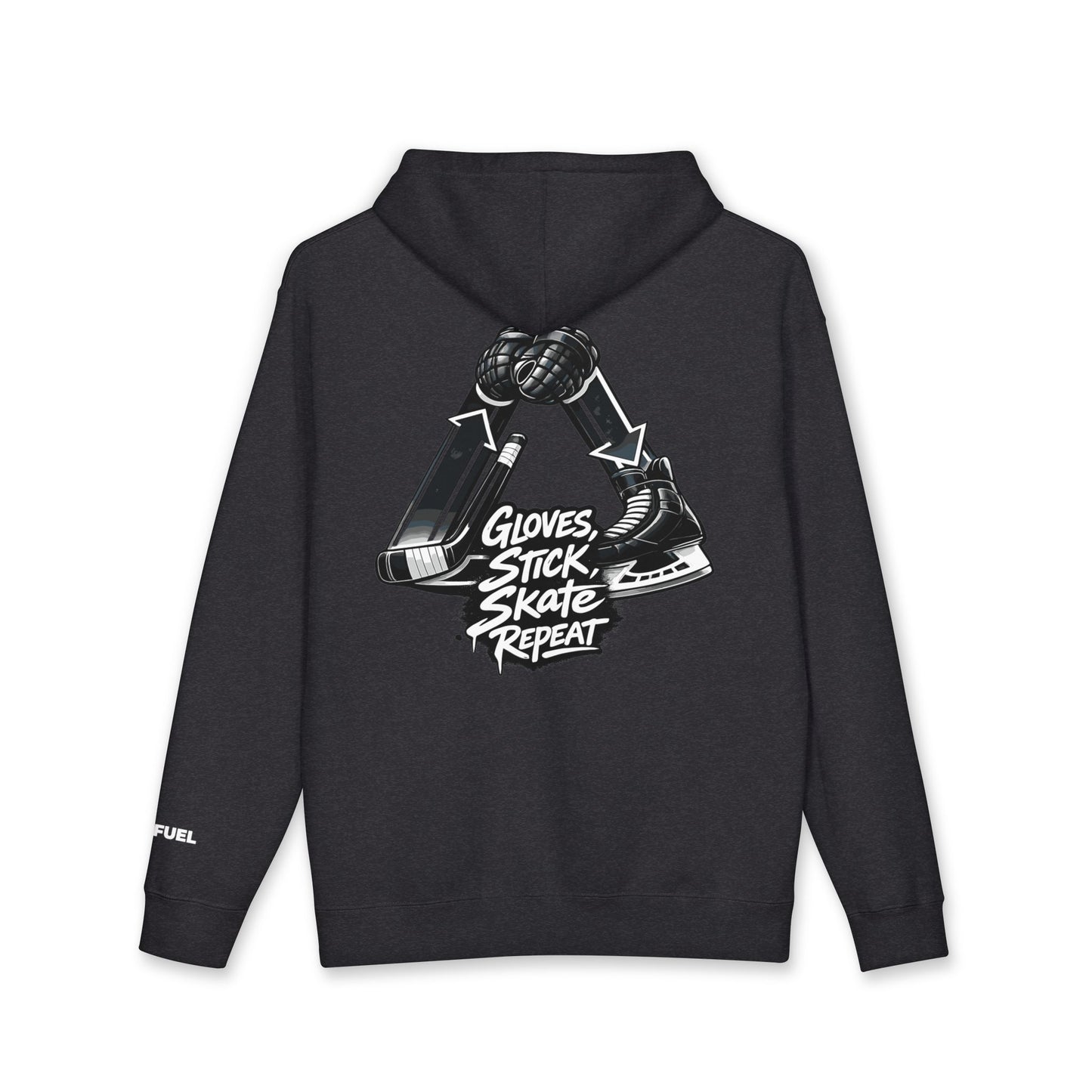 Glove Stick Skates Repeat Heavyweight Hoodie- Bold Design