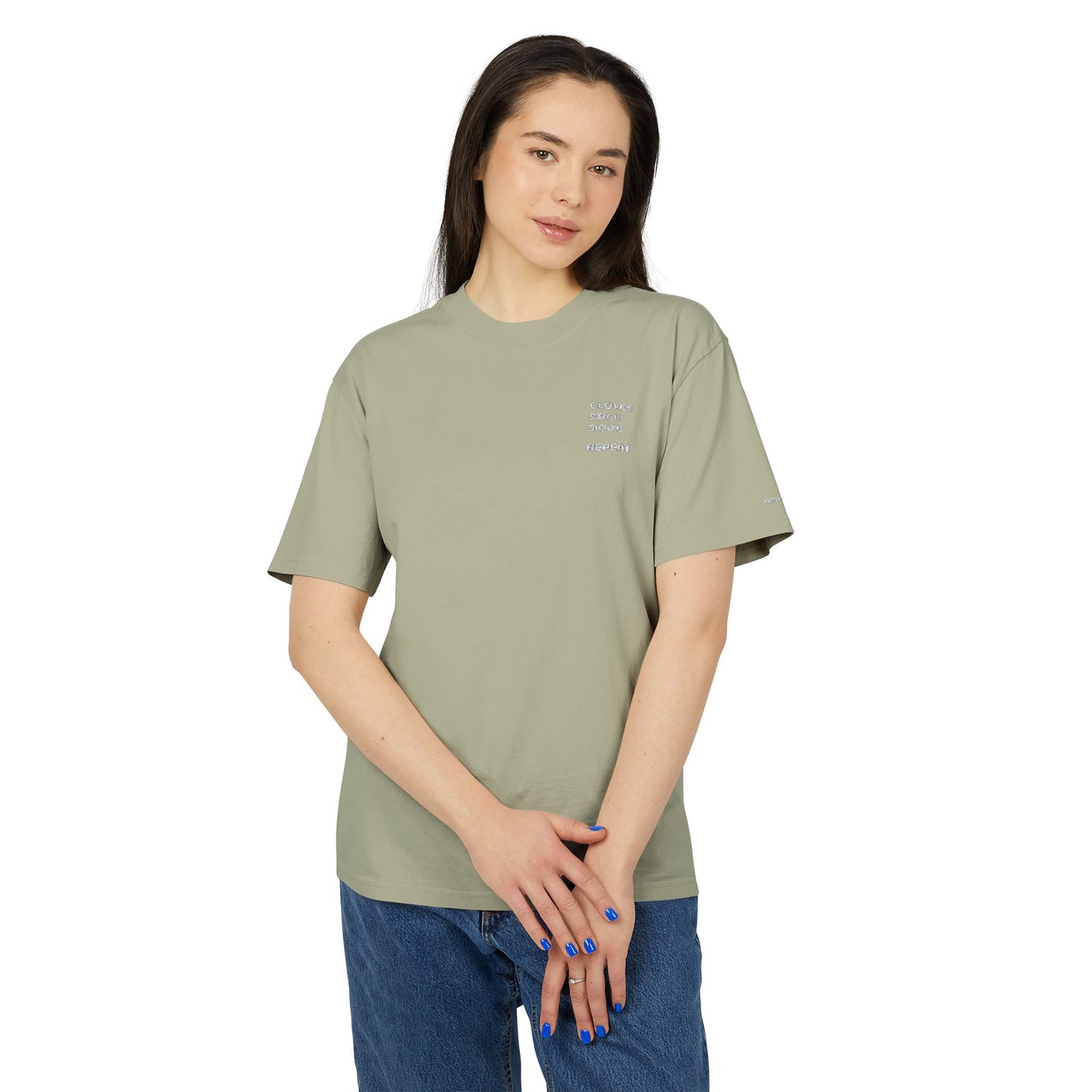 Gloves Stick Skate Repeat — Elevated Premium T‑Shirt