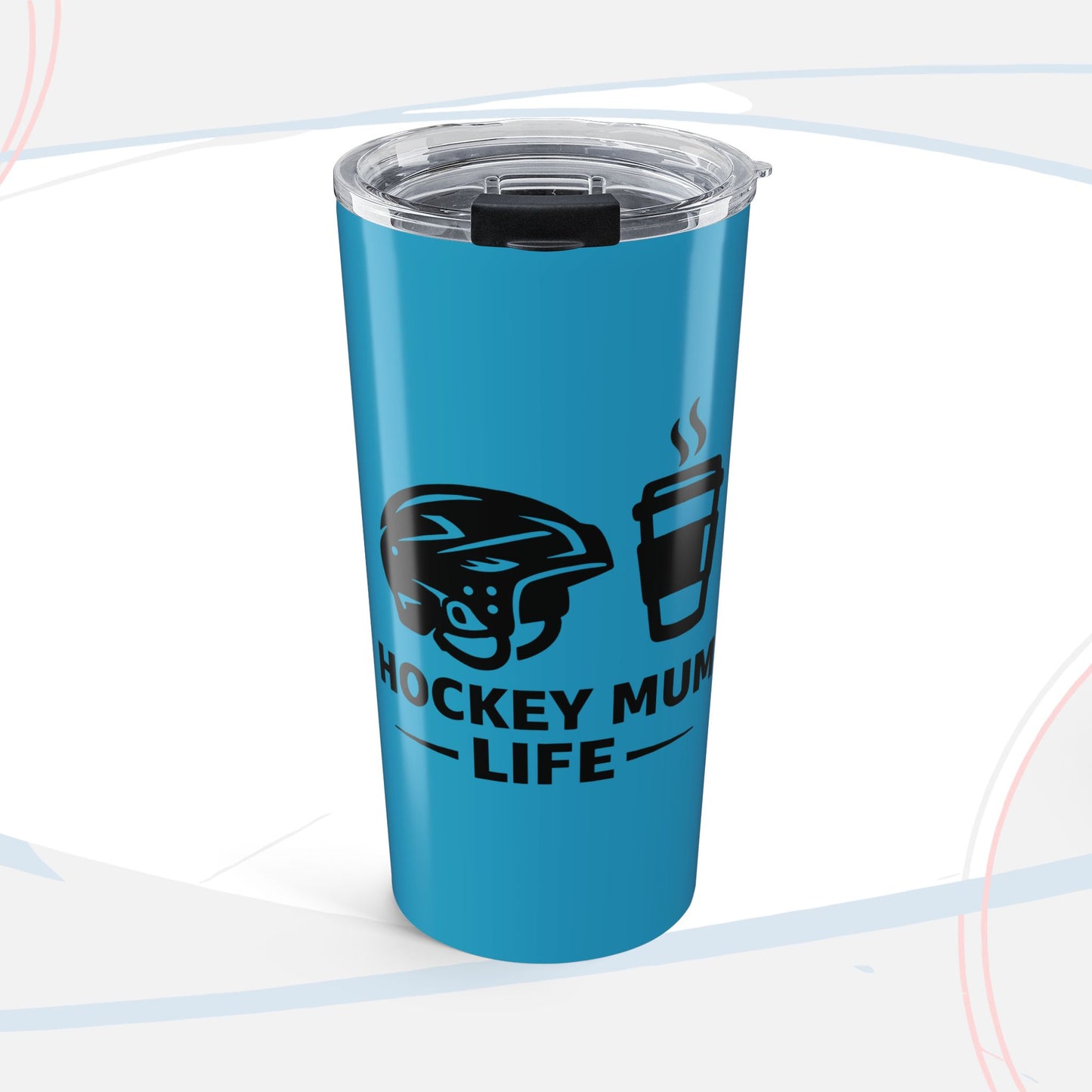 Hockey Mom Life 2 20oz Stainless Tumbler — Grey