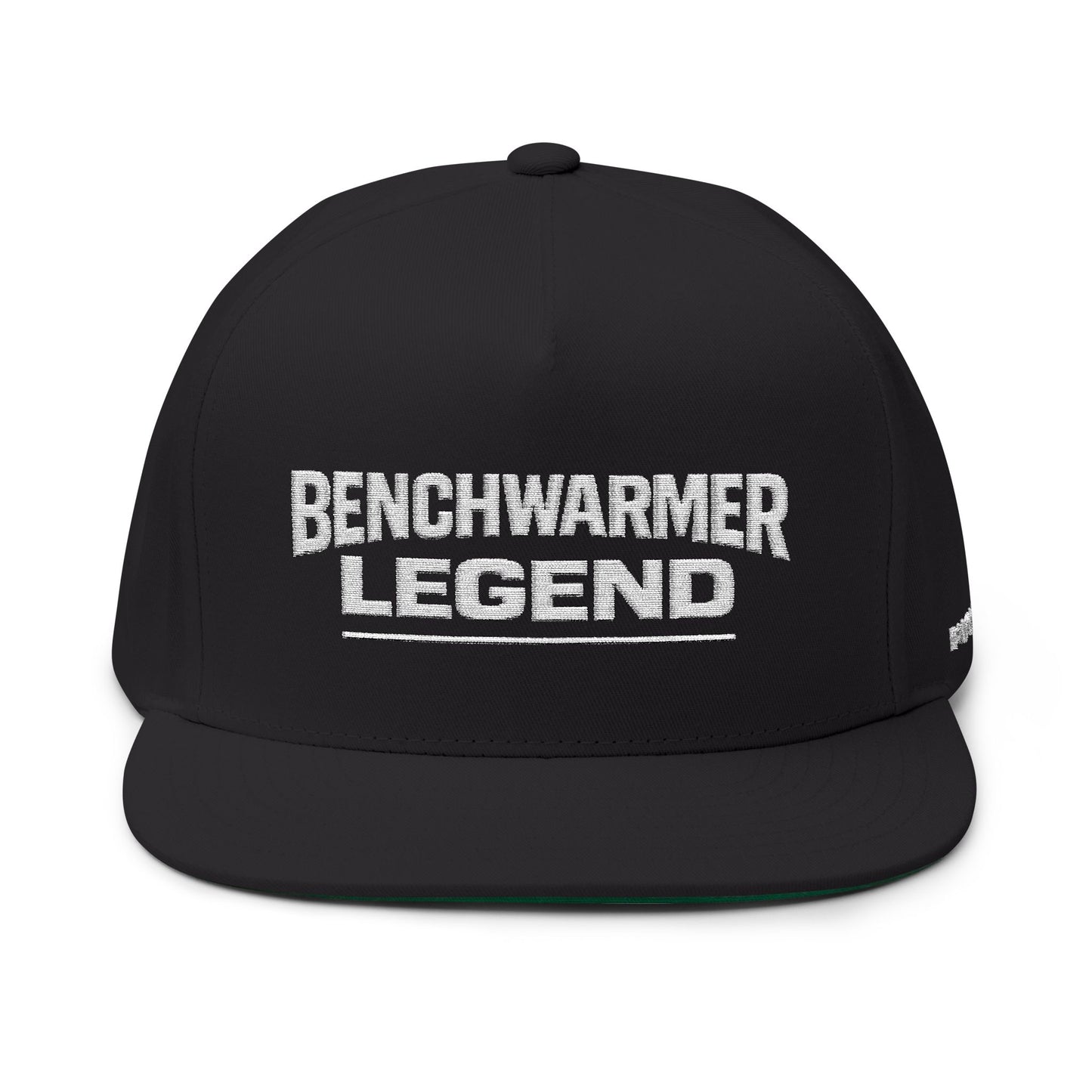 Benchwarmer Legend Embroidered Flat Bill Cap