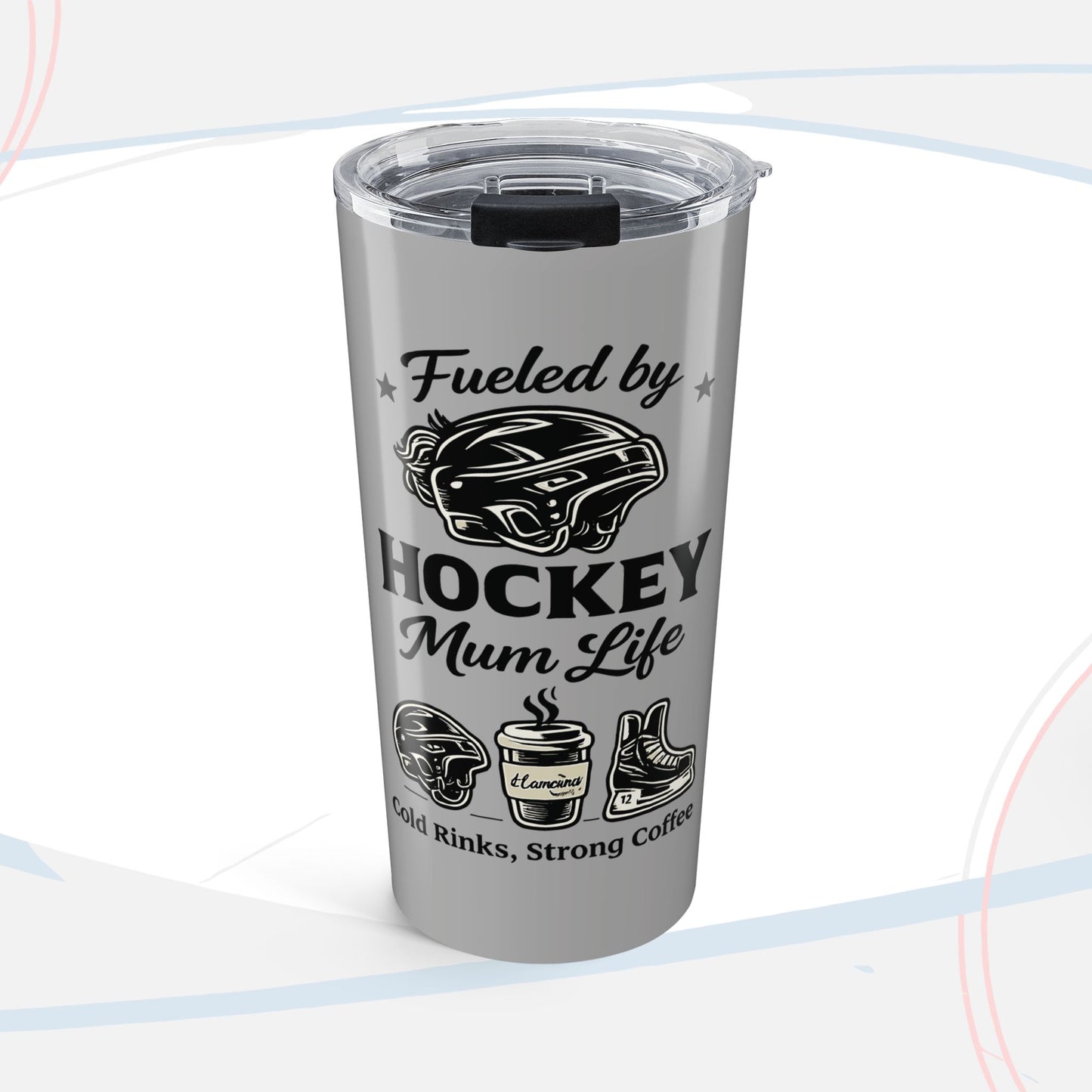 Hockey Mom Strong Coffee Needed 20oz Stainless Tumbler