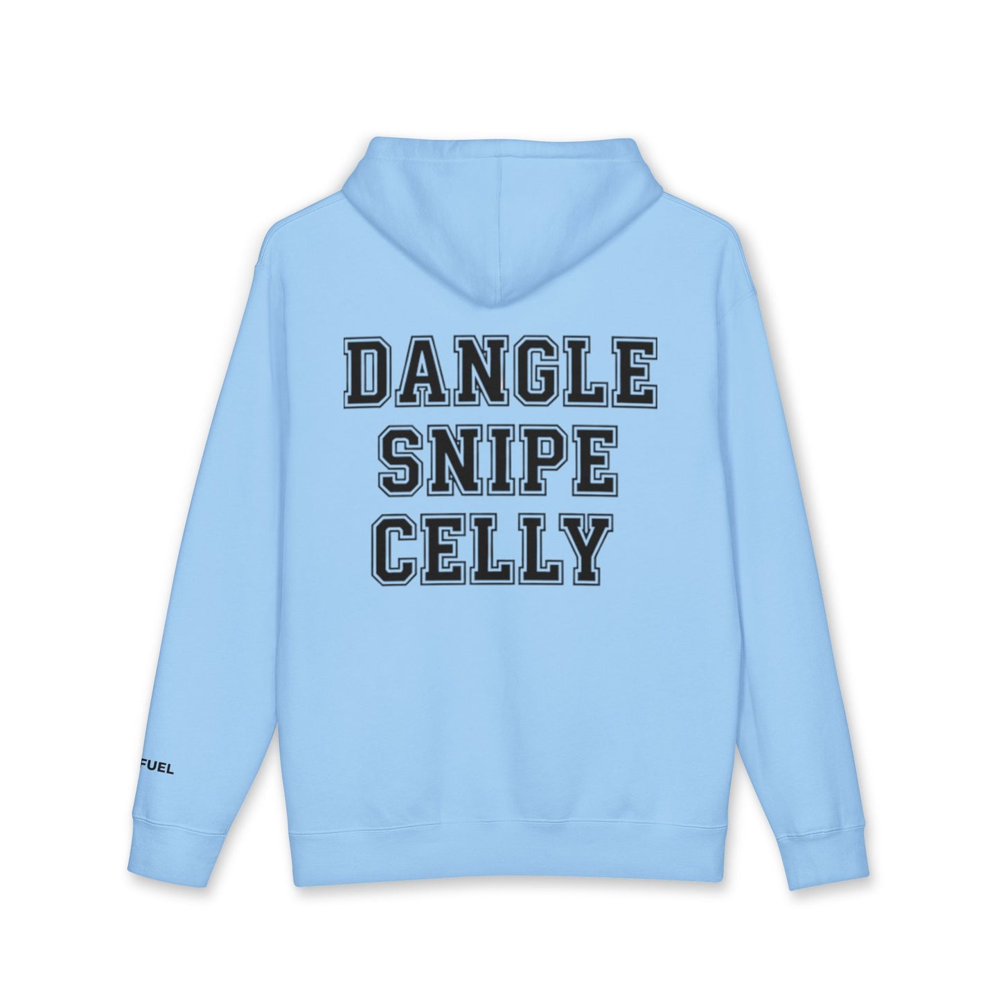 Dangle Snipe Celly Heavyweight Hoodie- Bold Design