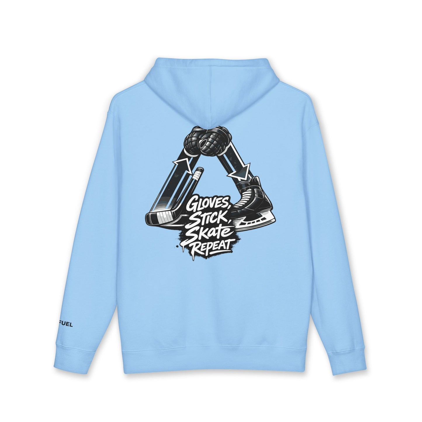 Glove Stick Skates Repeat Heavyweight Hoodie- Bold Design