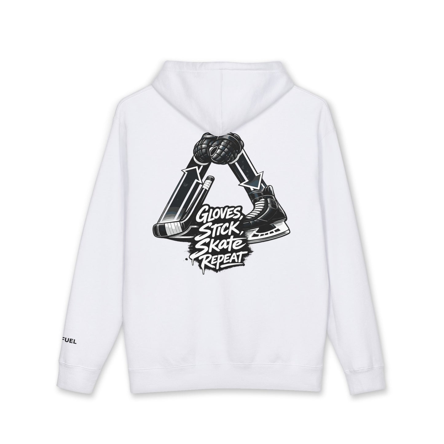 Glove Stick Skates Repeat Heavyweight Hoodie- Bold Design
