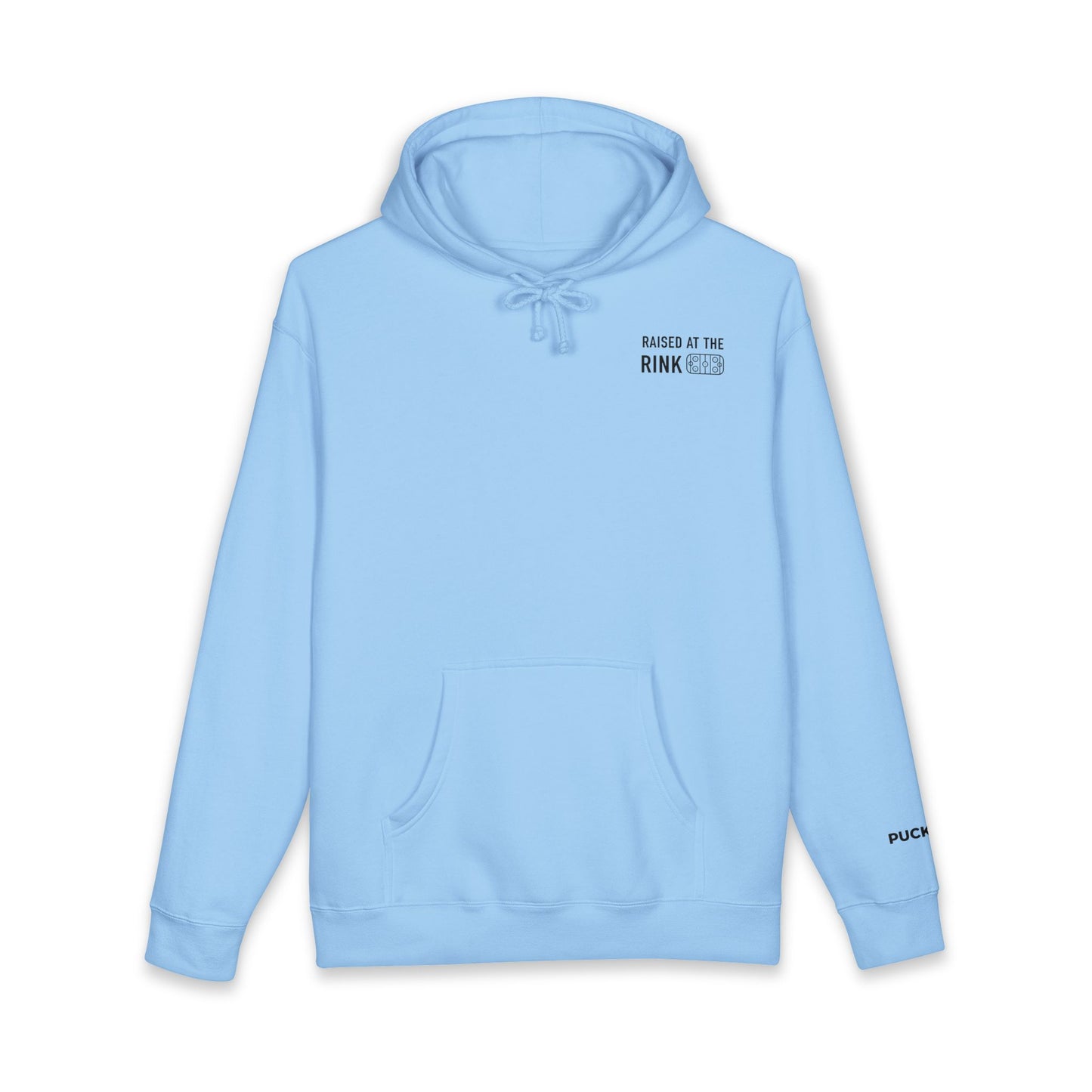 Raised at the Rink Heavyweight Hoodie- Subtle Design