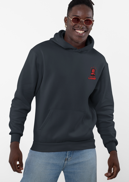 Light the Lamp Heavyweight Hoodie- Bold Design