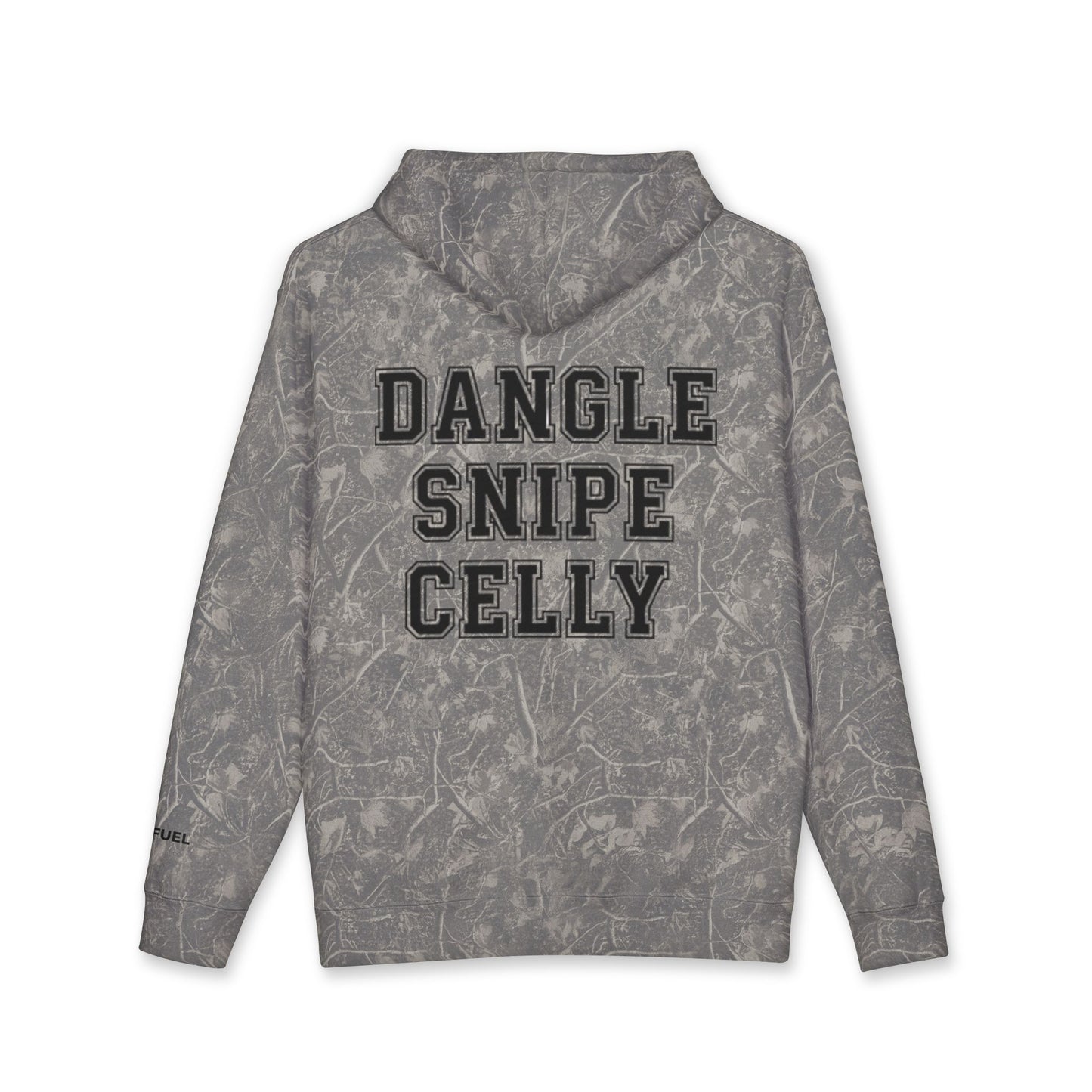 Dangle Snipe Celly Heavyweight Hoodie- Bold Design