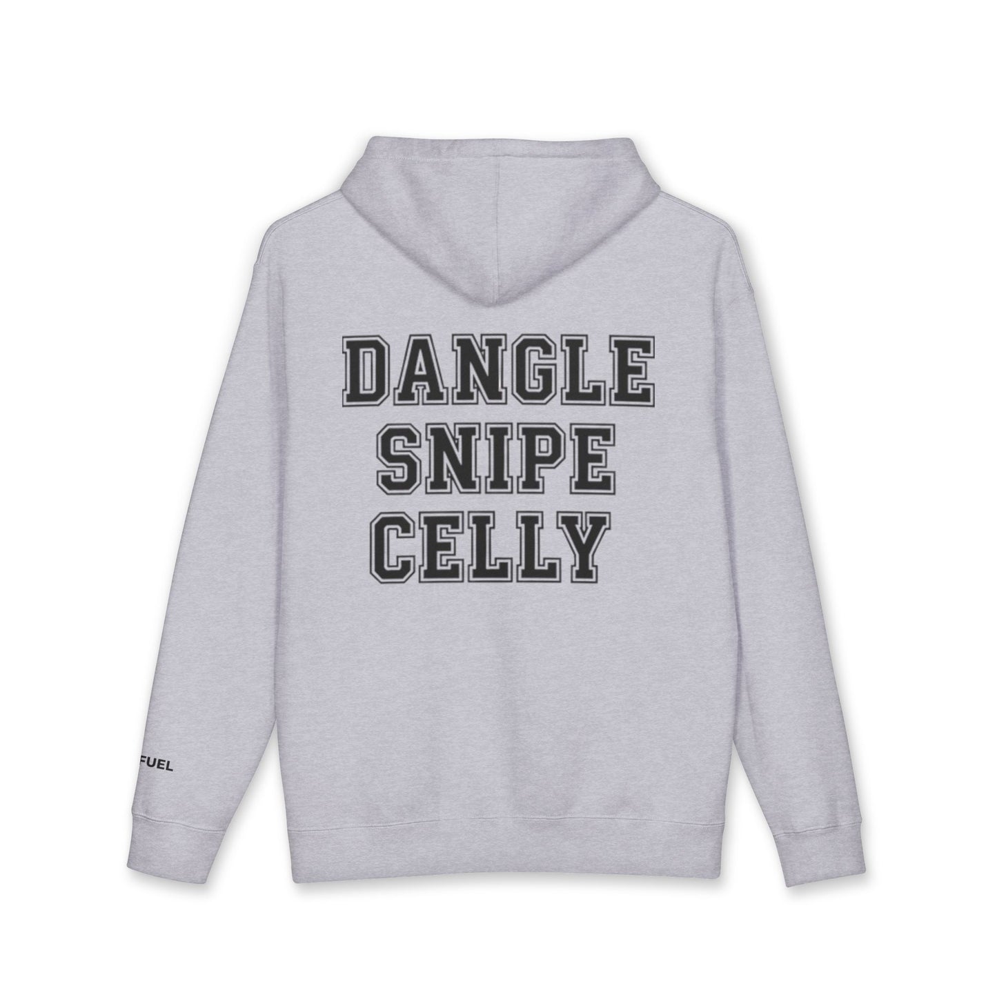 Dangle Snipe Celly Heavyweight Hoodie- Bold Design