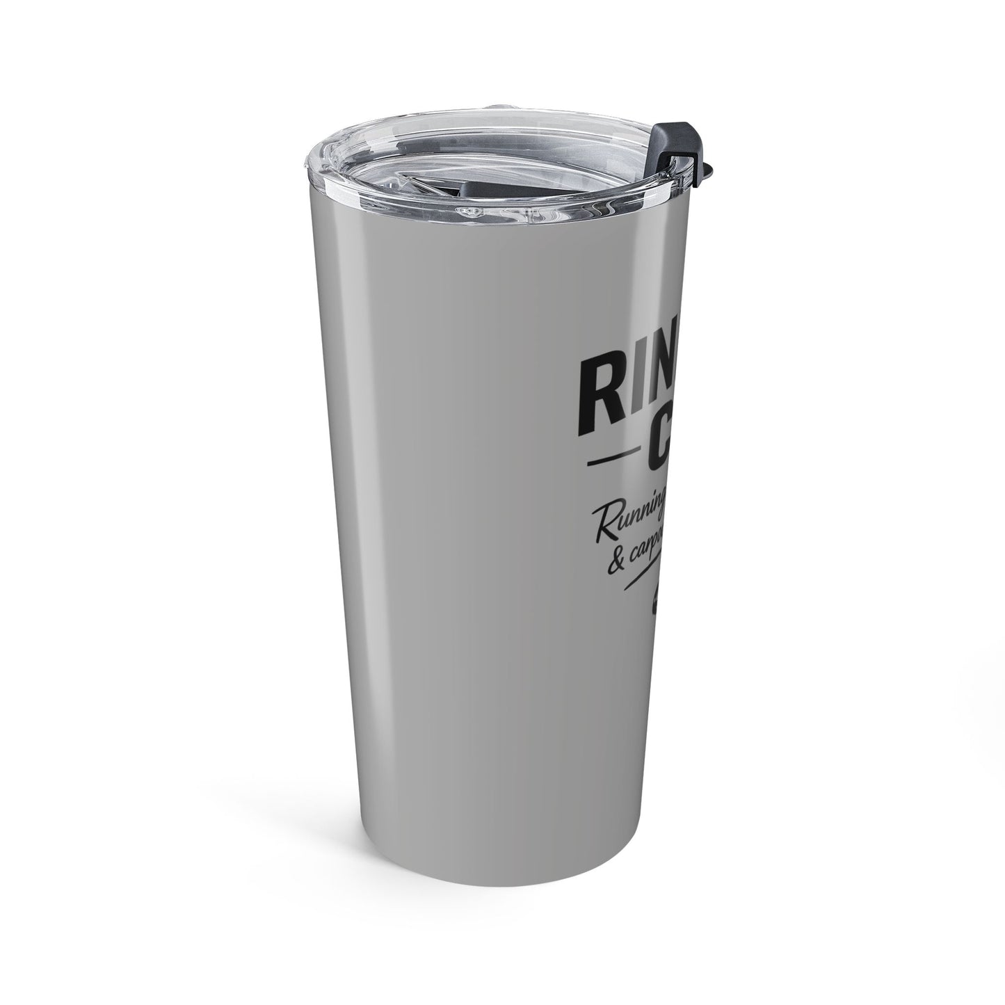 Drinkside CEO 20oz Tumbler - "Running on Coffee & Carpools" Travel Cup