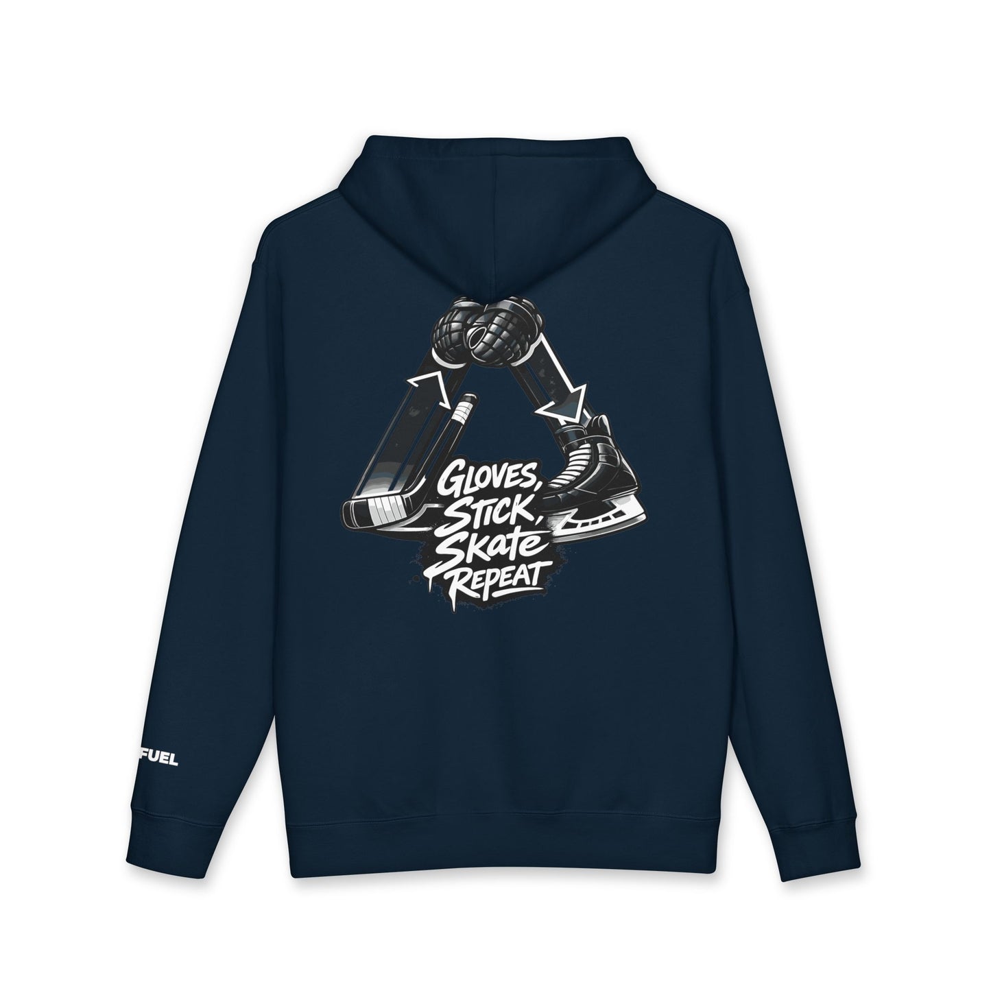 Glove Stick Skates Repeat Heavyweight Hoodie- Bold Design
