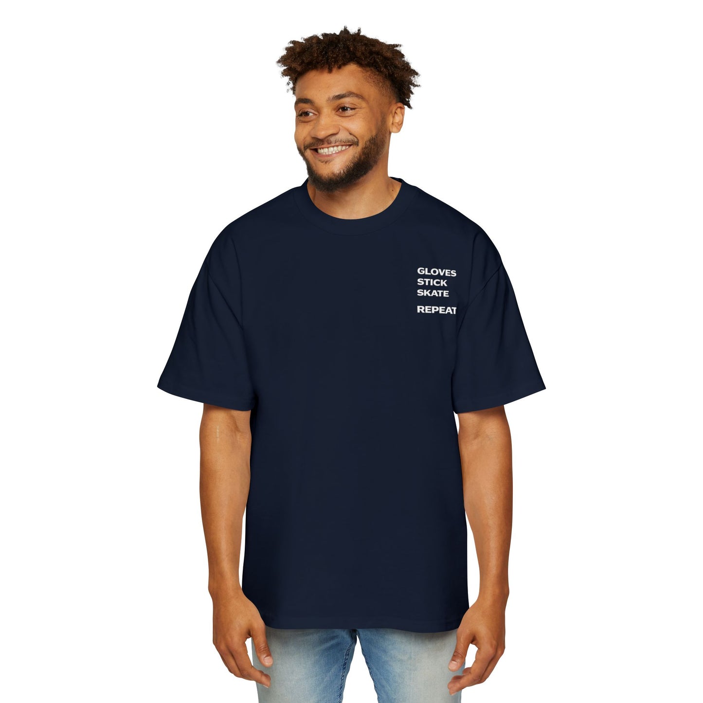 Gloves Stick Skate Repeat - Subtle Hockey T-Shirt