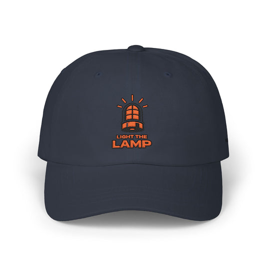 Light the Lamp Dad Cap — Embroidered Vintage Beacon Baseball Hat