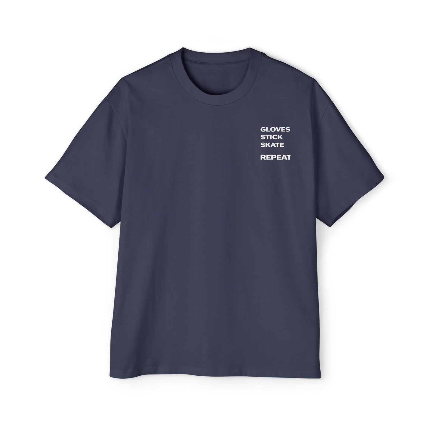Gloves Stick Skate Repeat - Subtle Hockey T-Shirt