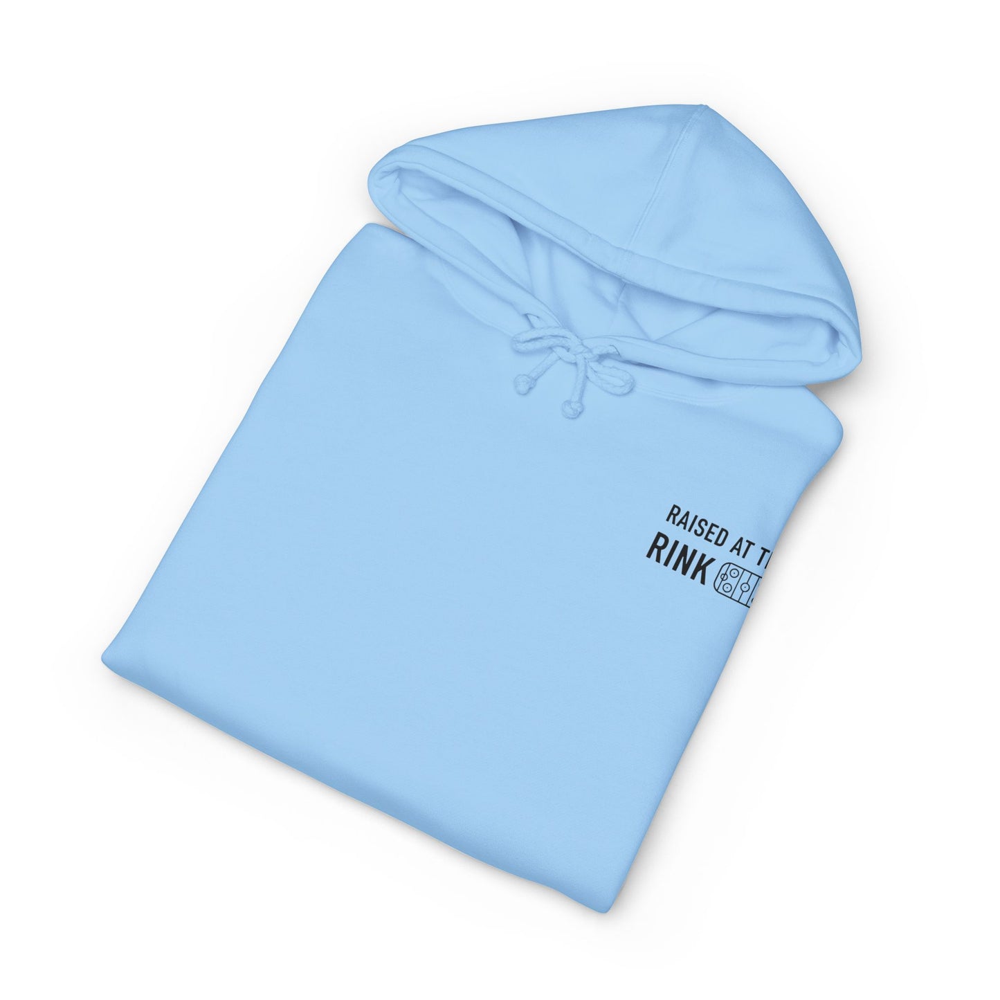 Raised at the Rink Heavyweight Hoodie- Subtle Design