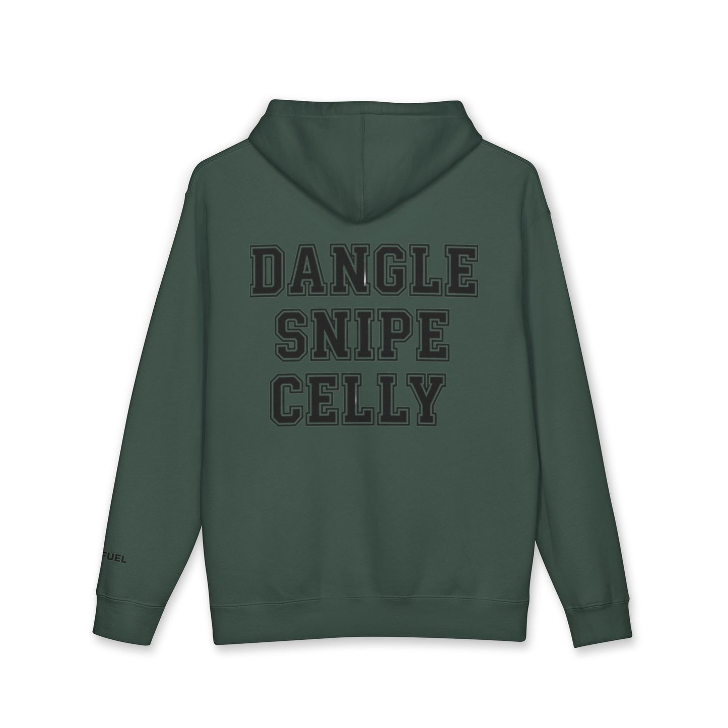Dangle Snipe Celly Heavyweight Hoodie- Bold Design