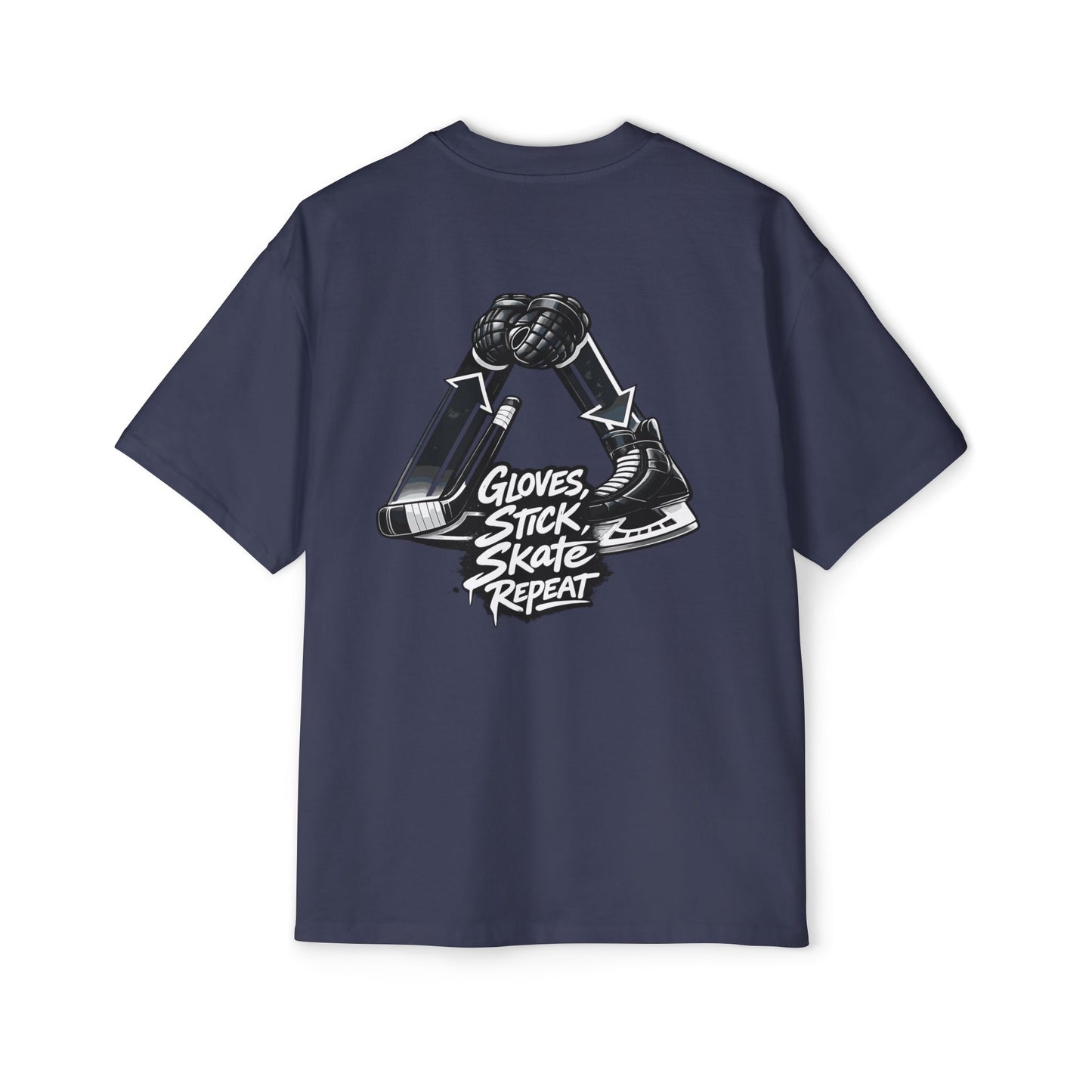 Glove Stick Skates Repeat Tshirt- Bold Design